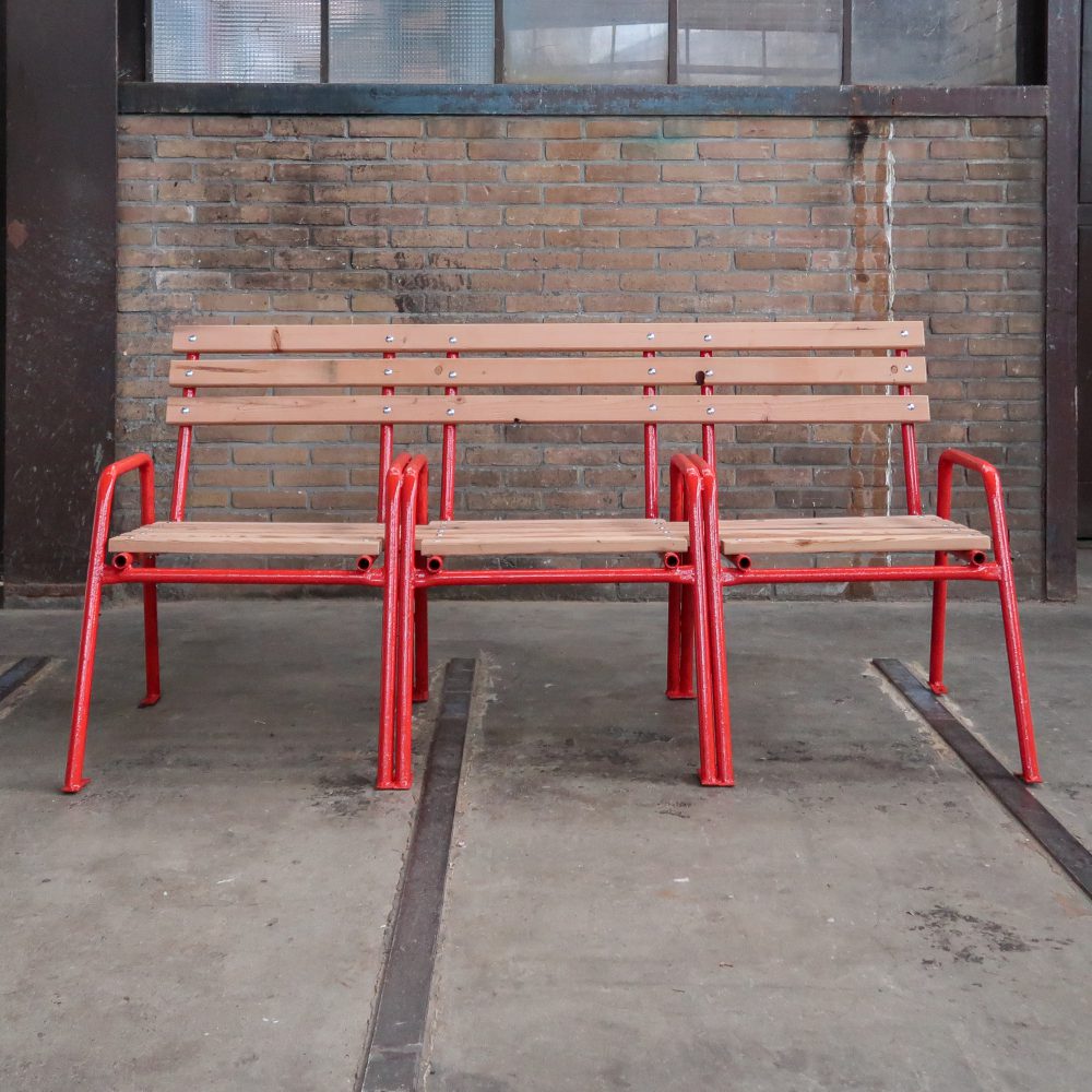 Brocante tuinbank - Afbeelding 3
