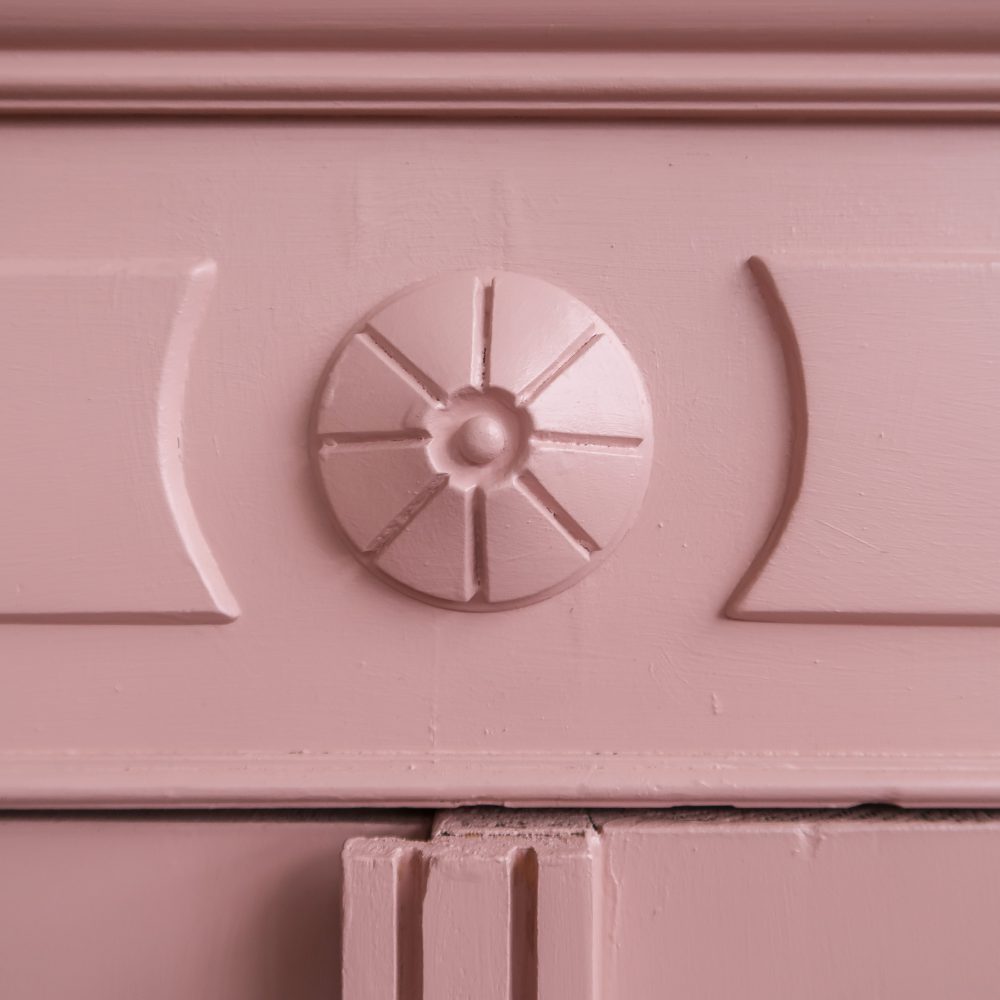 Brocante roze linnenkast - Afbeelding 5