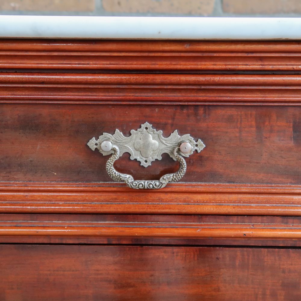 Vintage kast met marmeren blad – Bild 8