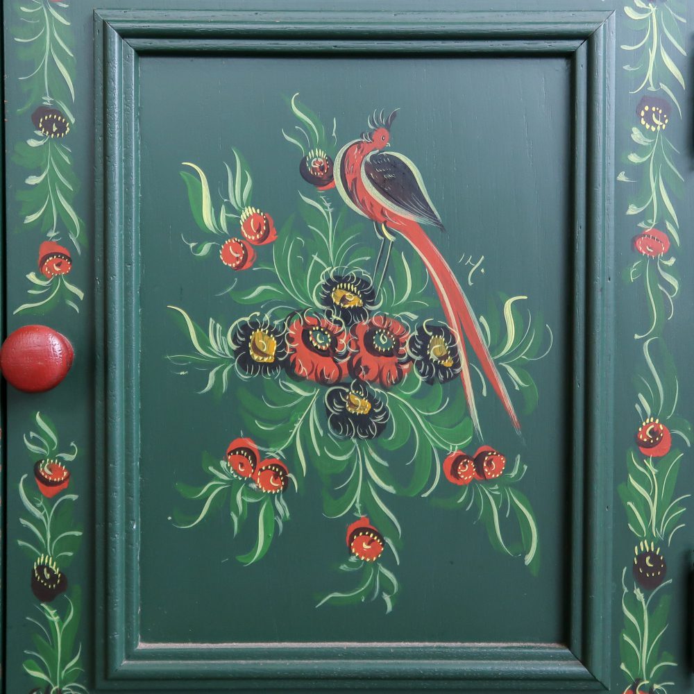 Hindeloopen secretaire - handbeschilderd - Afbeelding 10