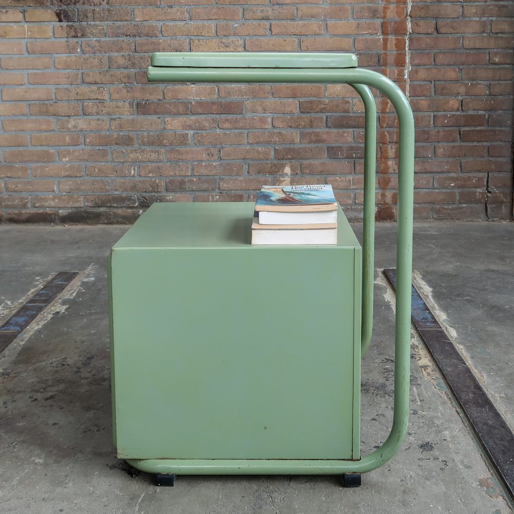 Vintage metalen nachtkastje - Afbeelding 11