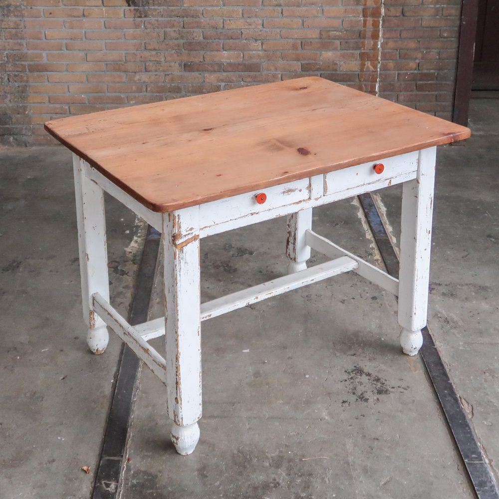Brocante bureautje met lades - Afbeelding 2