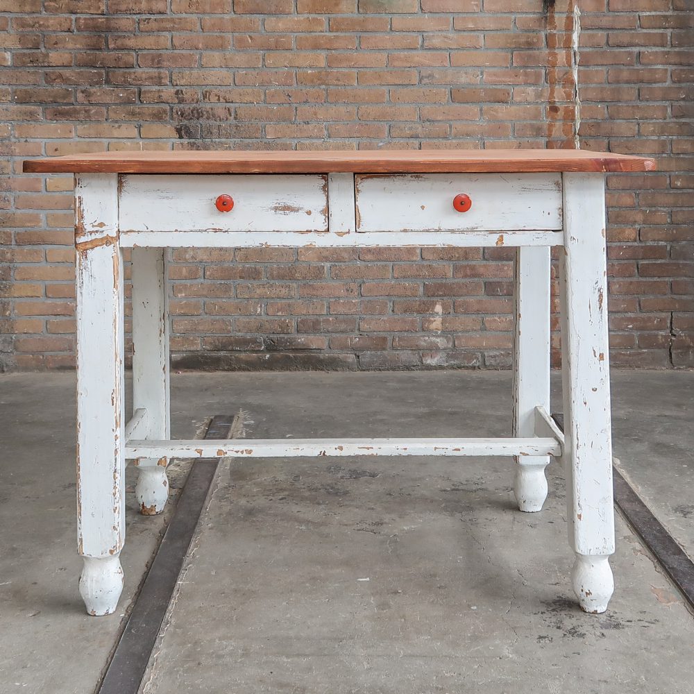 Brocante bureautje met lades - Afbeelding 5