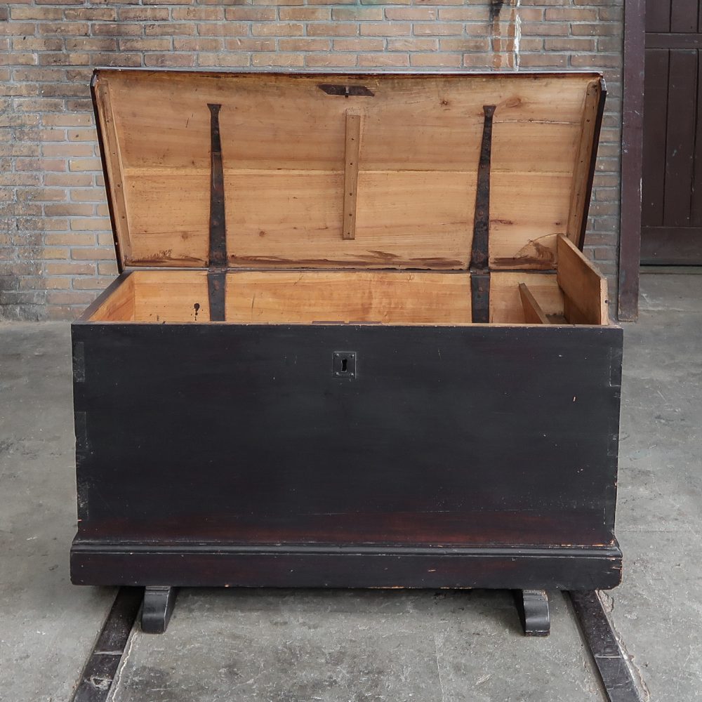Brocante houten kist - Afbeelding 3