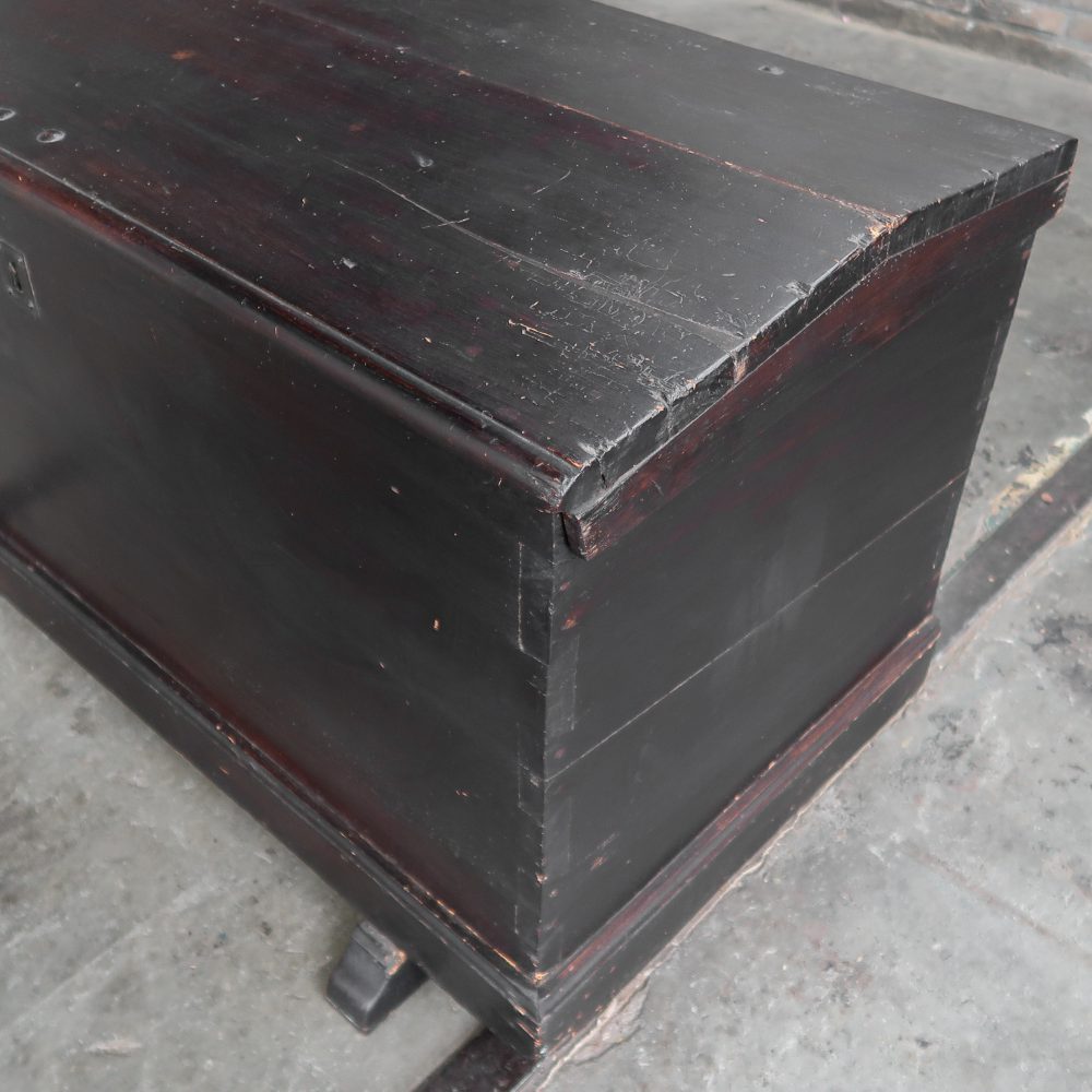 Brocante houten kist - Afbeelding 9