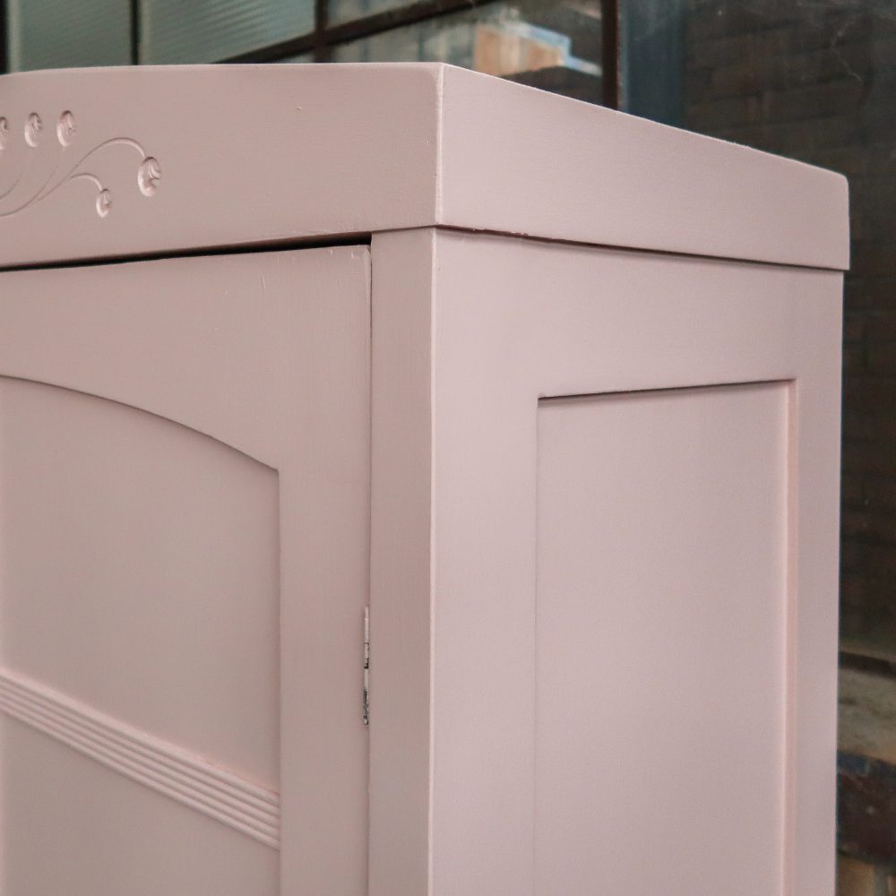 Roze linnenkast met spiegel - Afbeelding 6