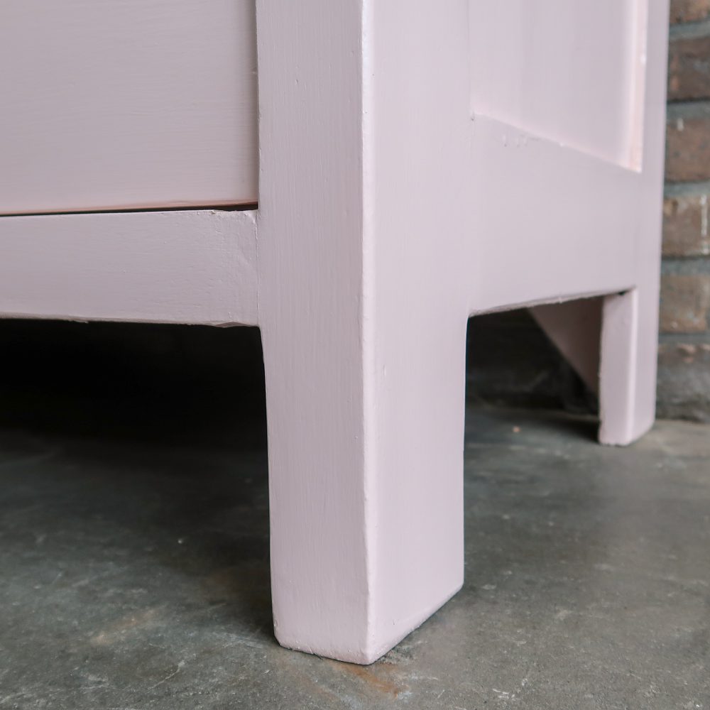 Roze linnenkast met spiegel - Afbeelding 9