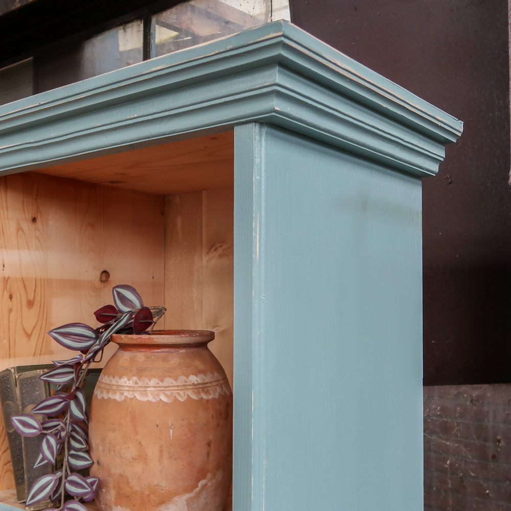Brocante houten vakkenkast - Afbeelding 3