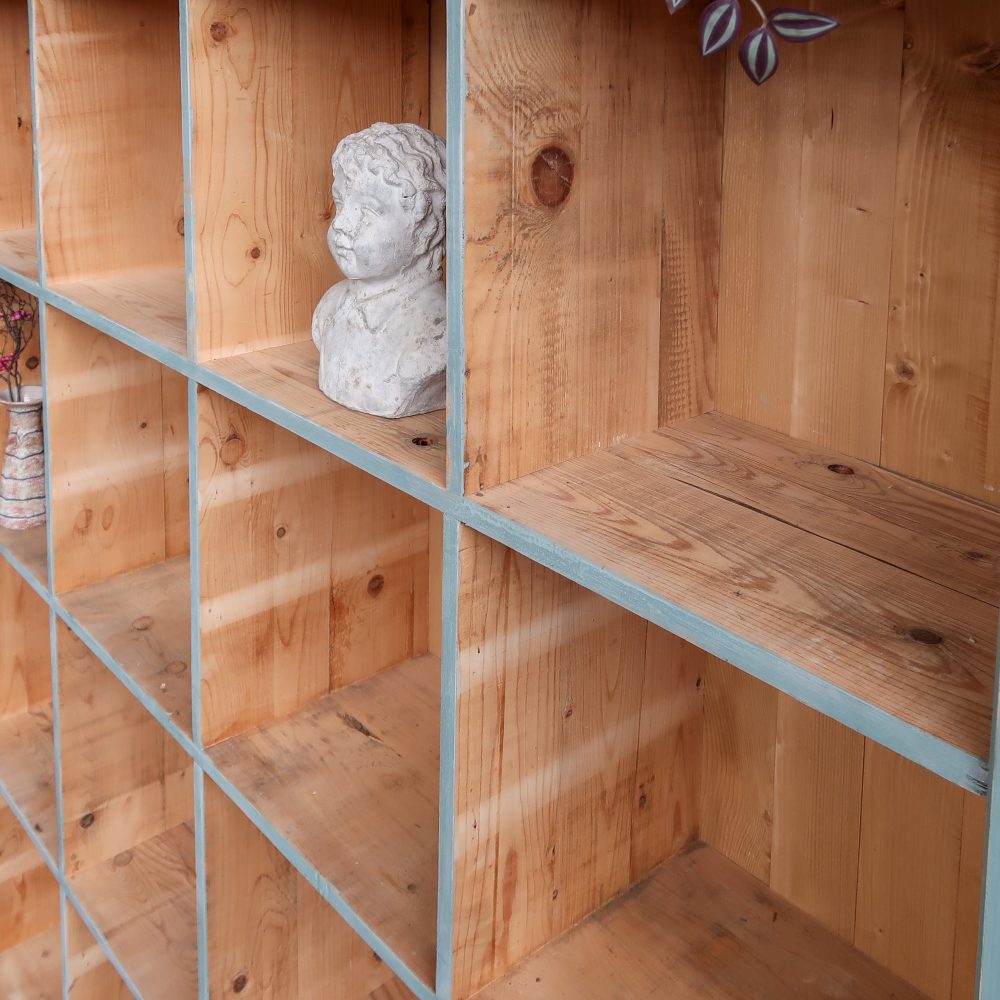 Brocante houten vakkenkast - Afbeelding 6