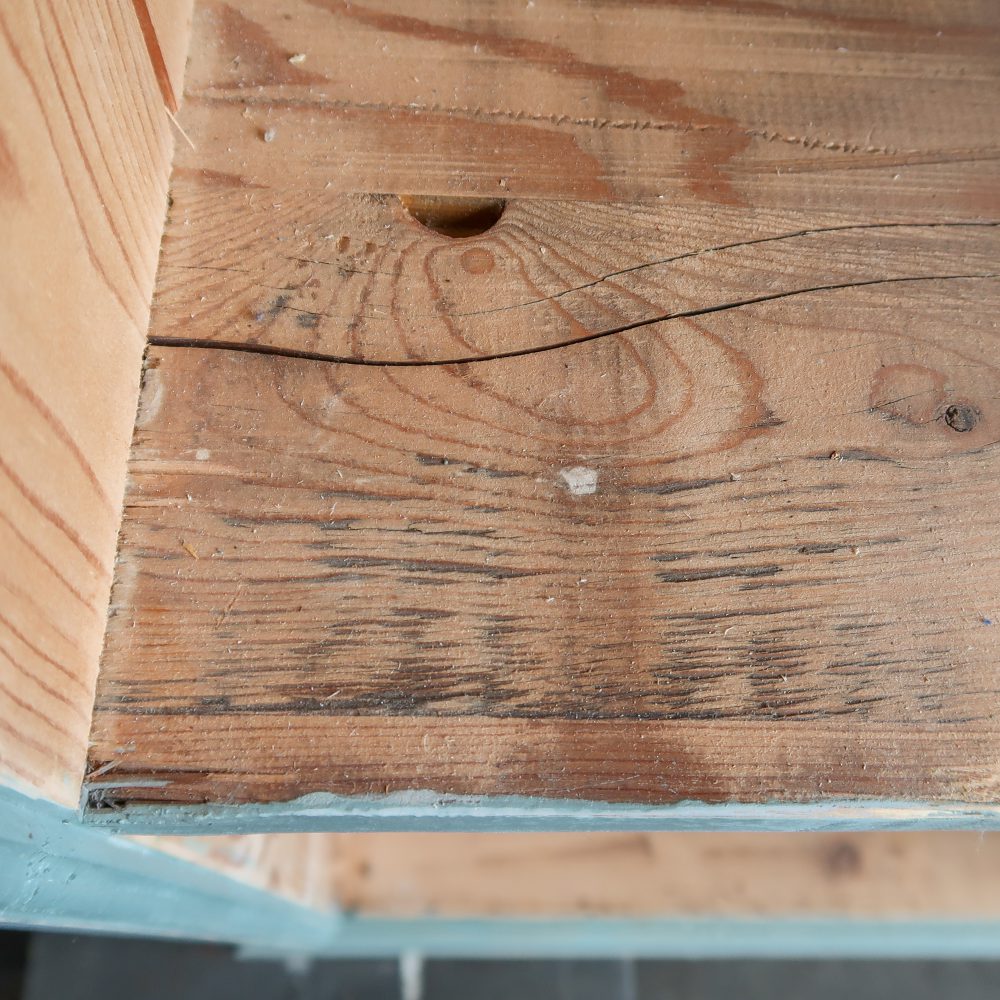 Brocante houten vakkenkast - Afbeelding 9