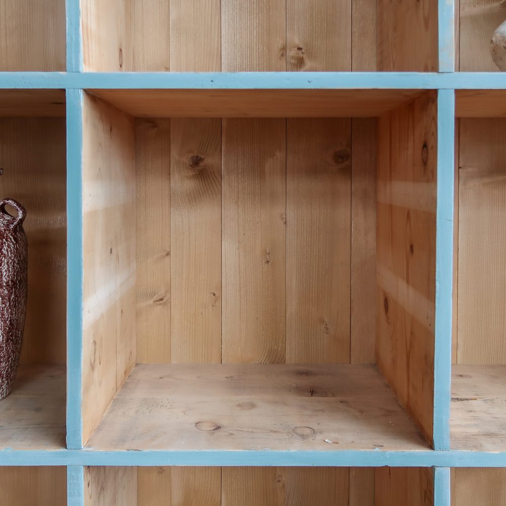 Brocante houten vakkenkast - Afbeelding 8