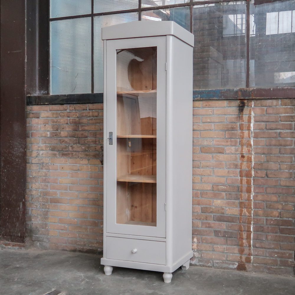 Eendeurs taupe vitrinekast – Bild 2