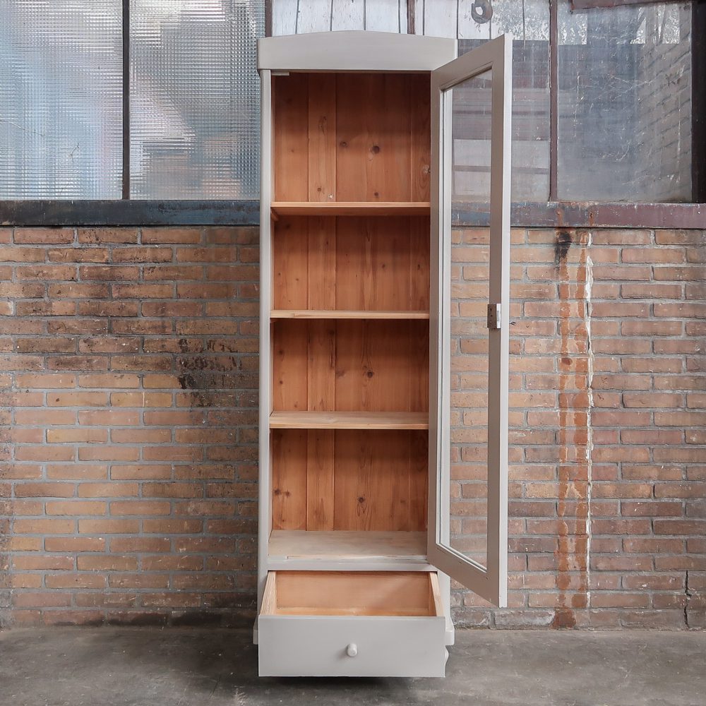 Eendeurs taupe vitrinekast – Bild 3