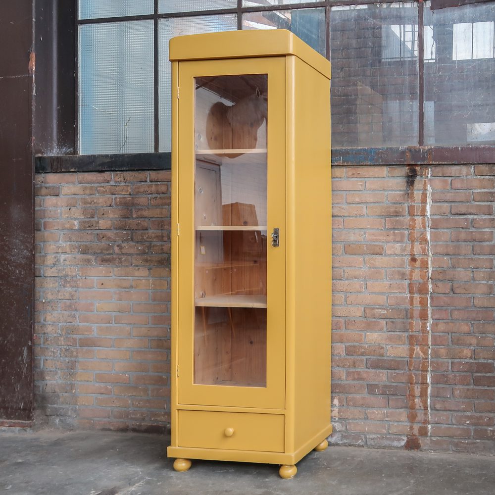 Brocante eendeurs vitrinekast – Bild 2