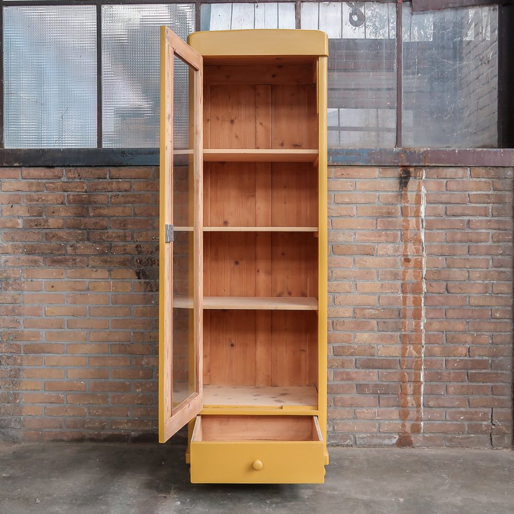 Brocante eendeurs vitrinekast – Bild 3