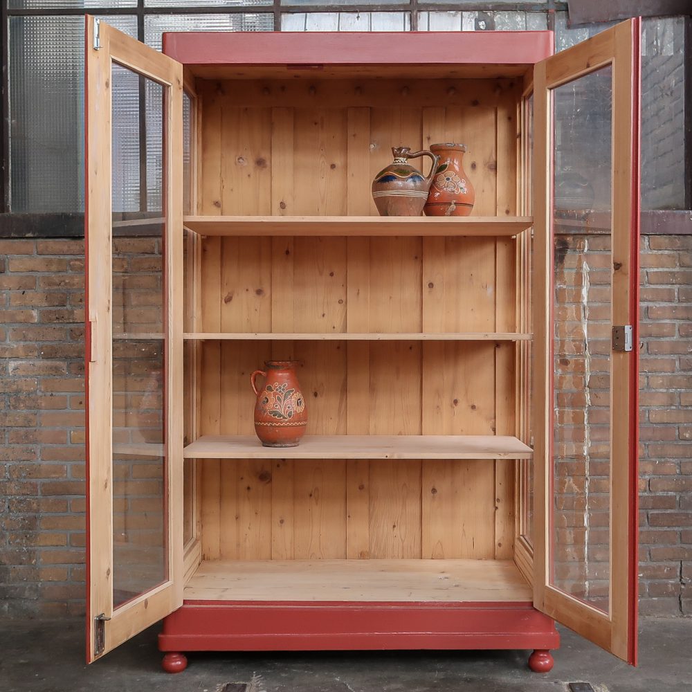 Brocante vitrinekast - Afbeelding 3