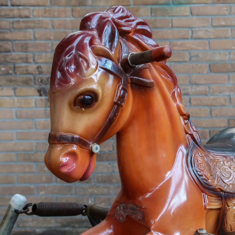Vintage schommelpaard - Wonder Horse - Afbeelding 3
