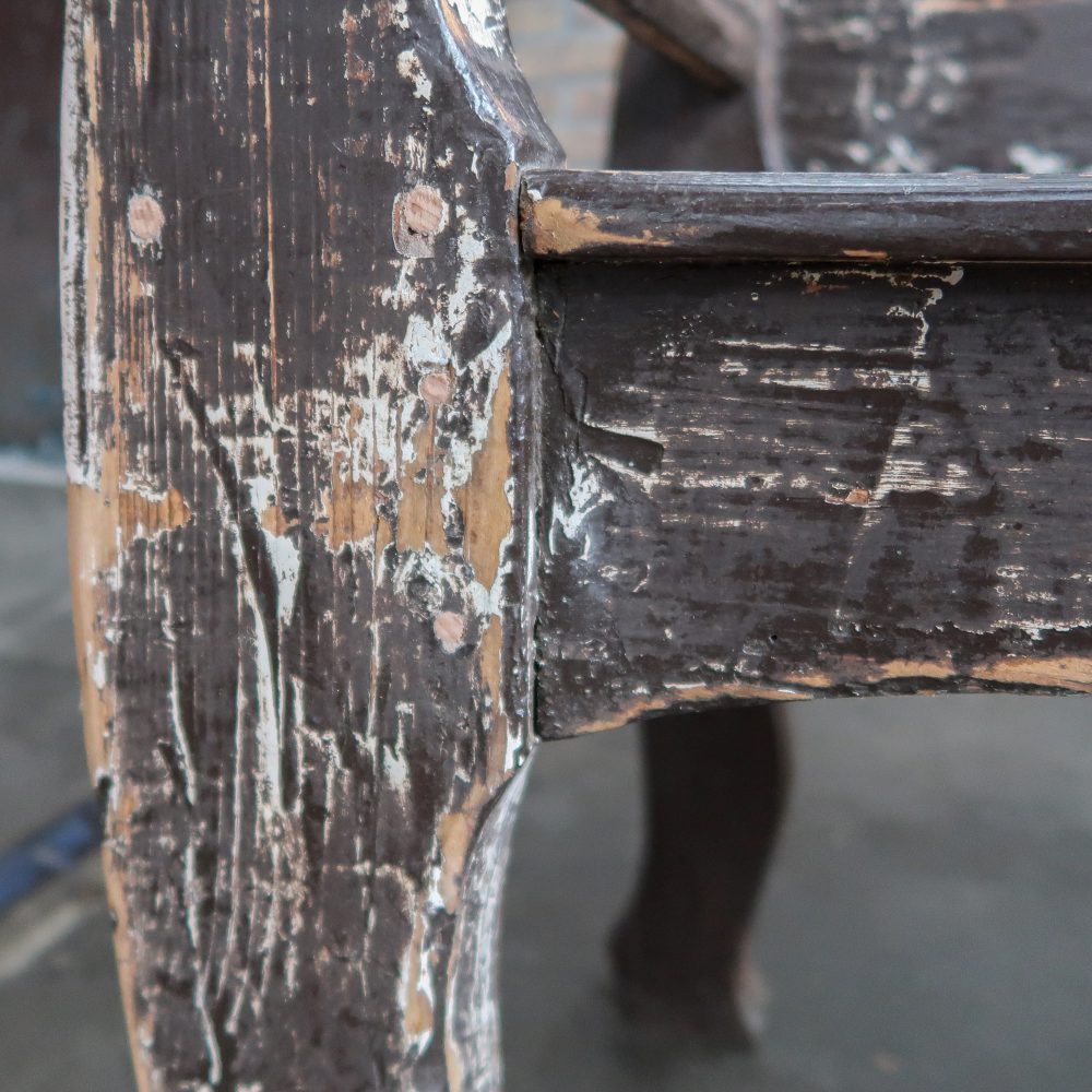Houten bruine bank - Afbeelding 11