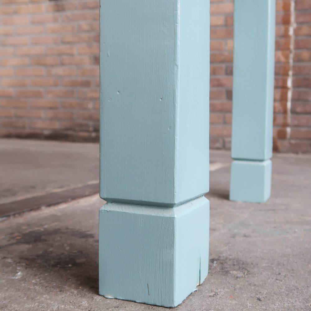 Brocante blauwe bank - Afbeelding 7
