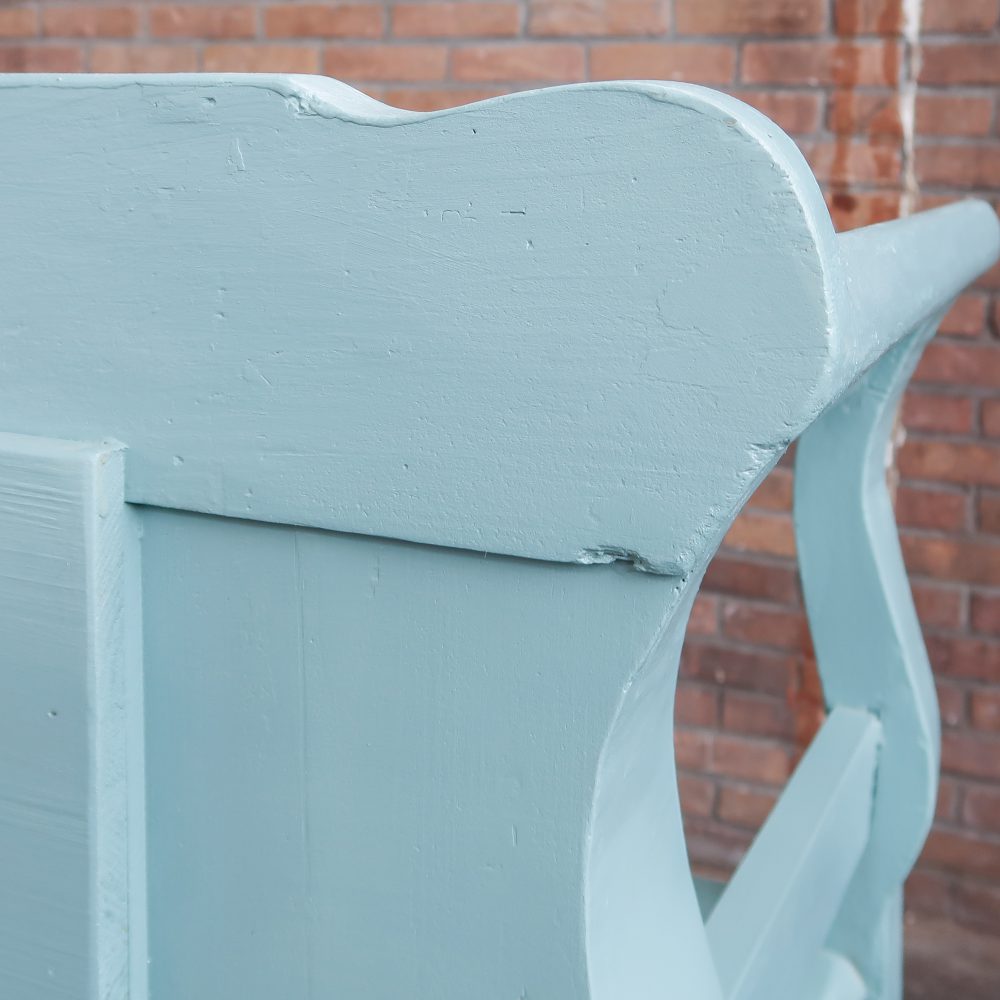 Brocante blauwe bank - Afbeelding 9