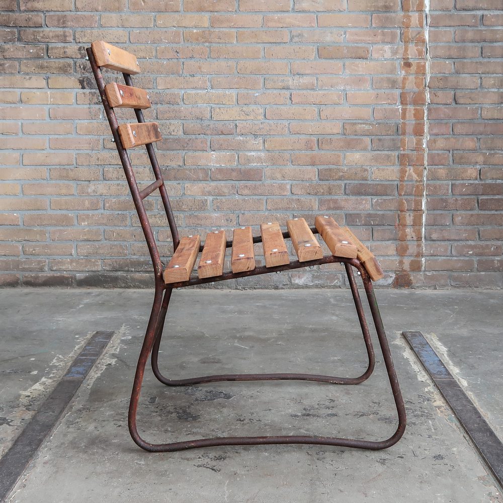 Brocante tuinstoel - Afbeelding 4