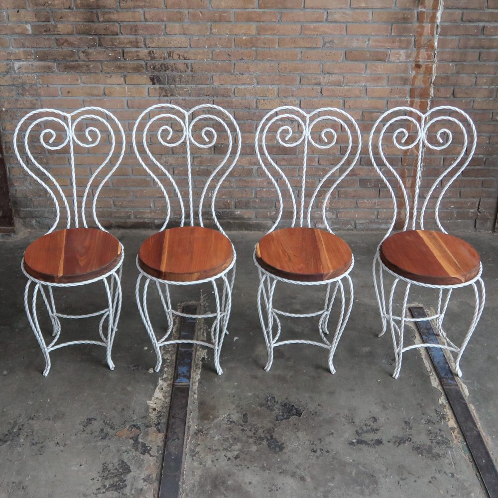 Brocante serre stoeltje - Afbeelding 11