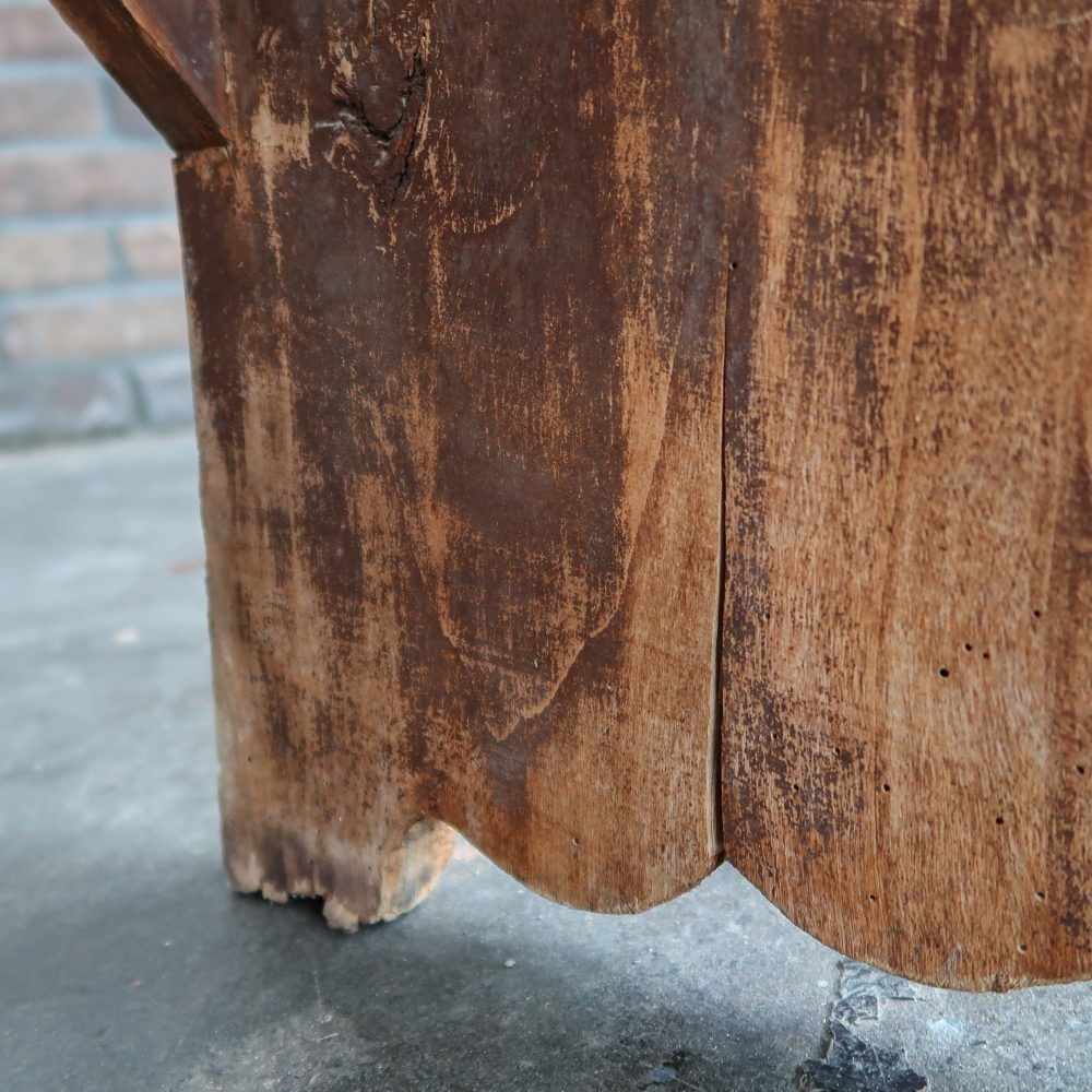 Brocante houten bankje - Afbeelding 8