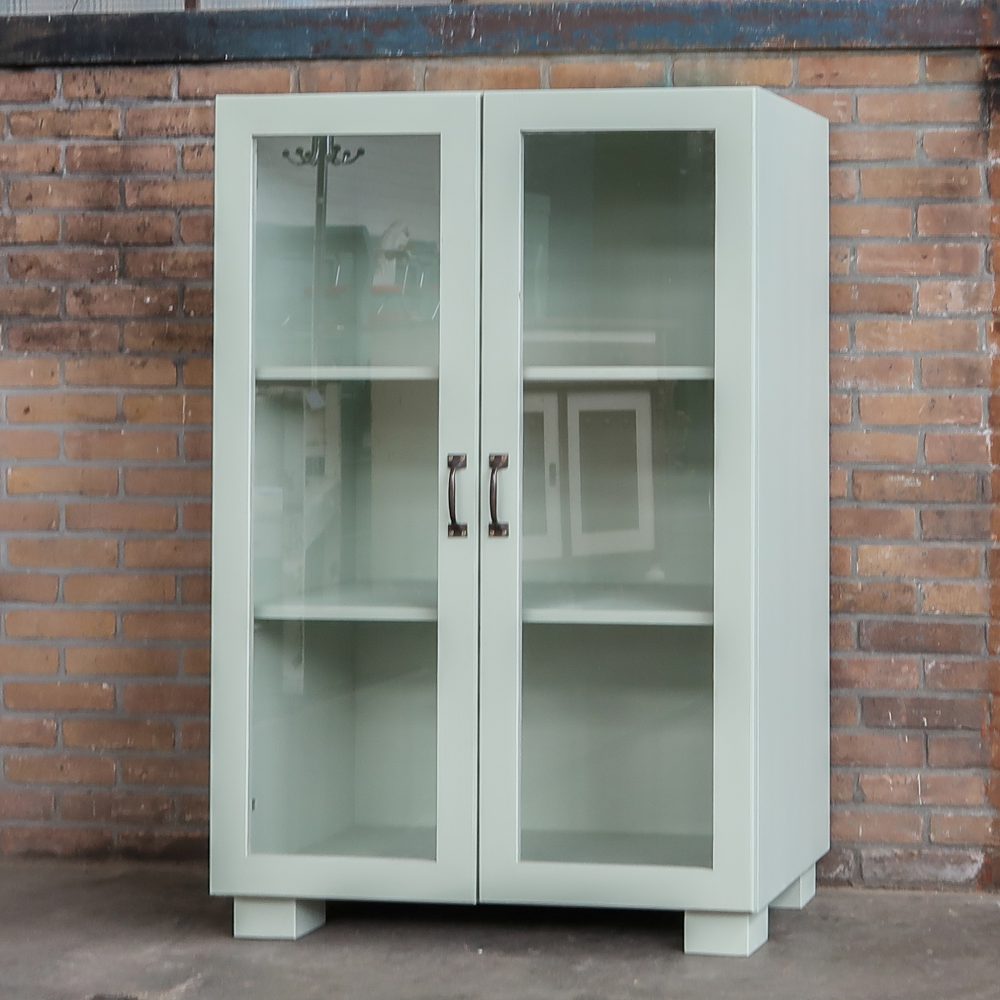 Mintgroene vitrinekast - Afbeelding 2