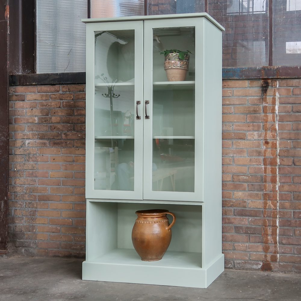 Mintgroene vitrinekast - Afbeelding 2
