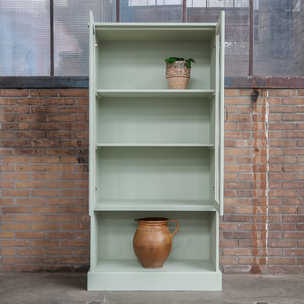 Mintgroene vitrinekast - Afbeelding 3