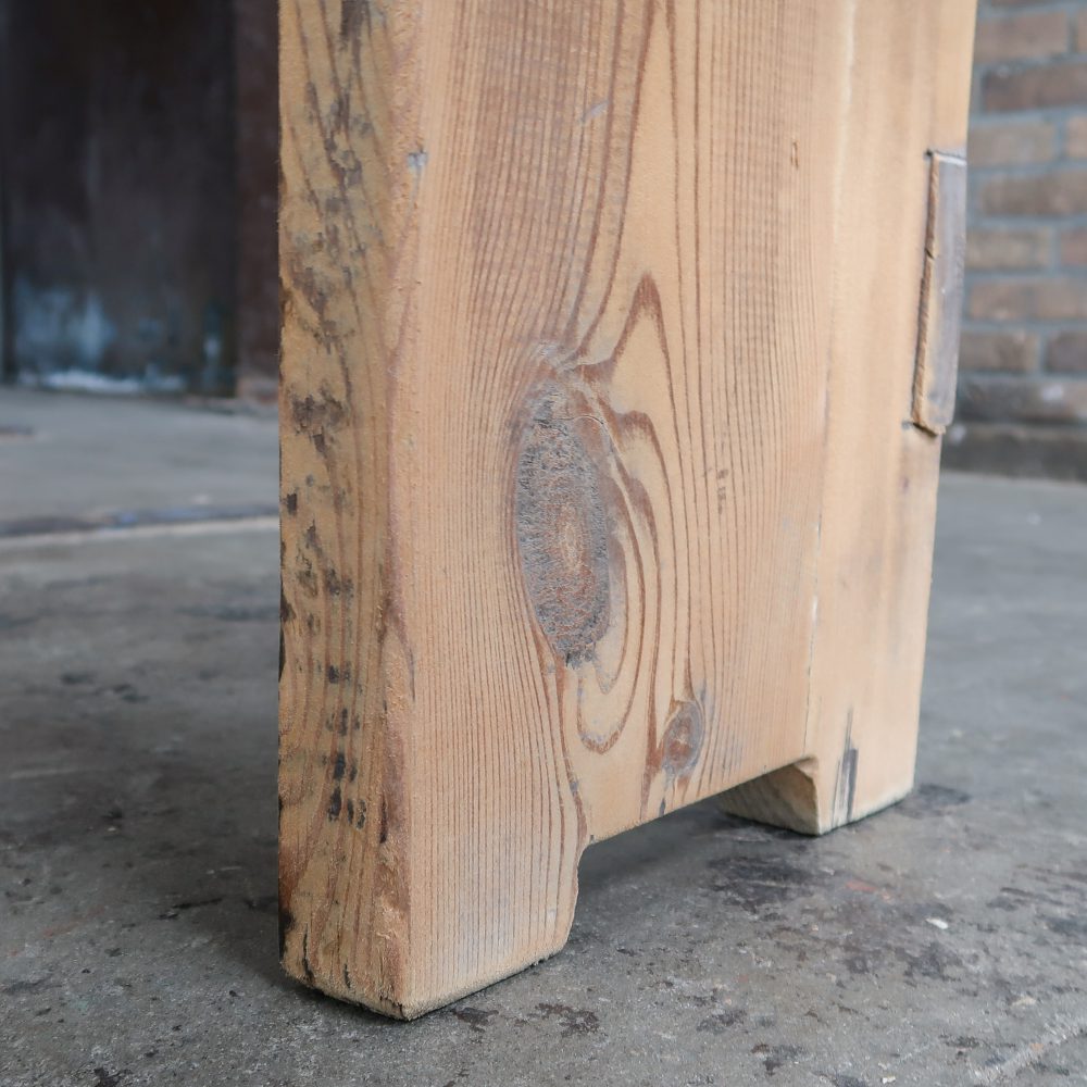 Brocante houten bankje - Afbeelding 7