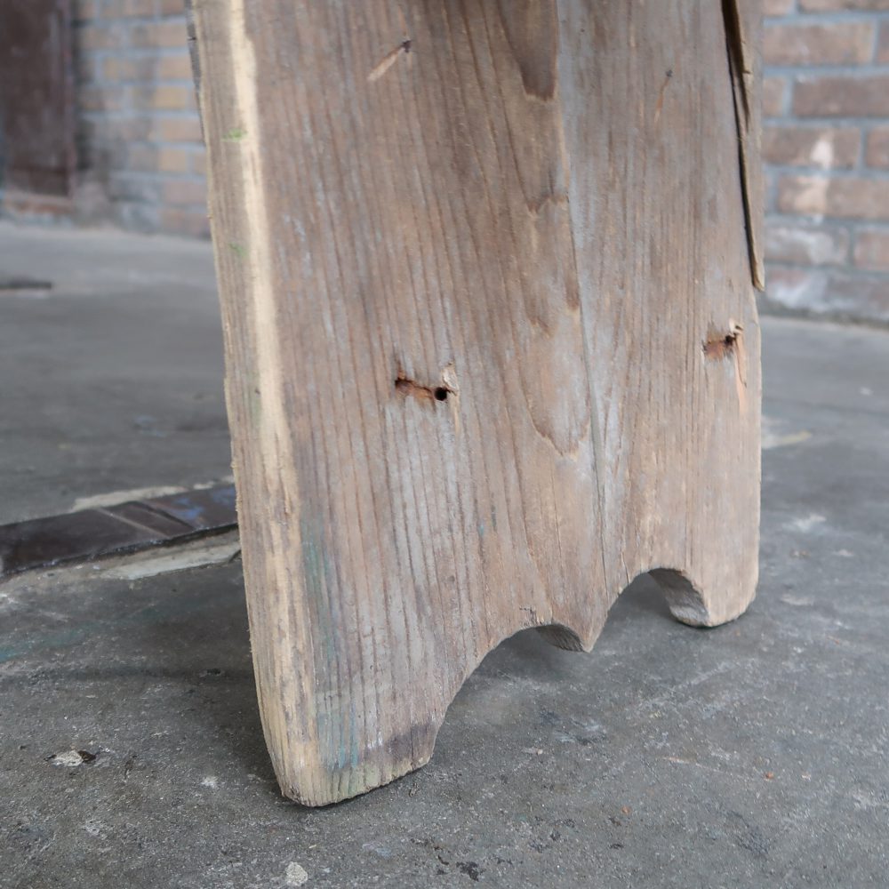 Brocante houten bank - Afbeelding 6