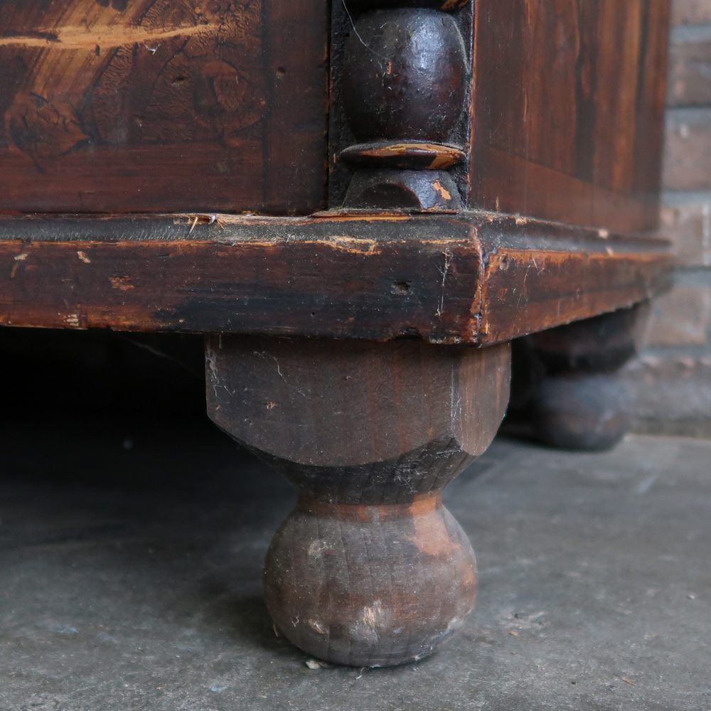 Brocante bruine commode - Afbeelding 10