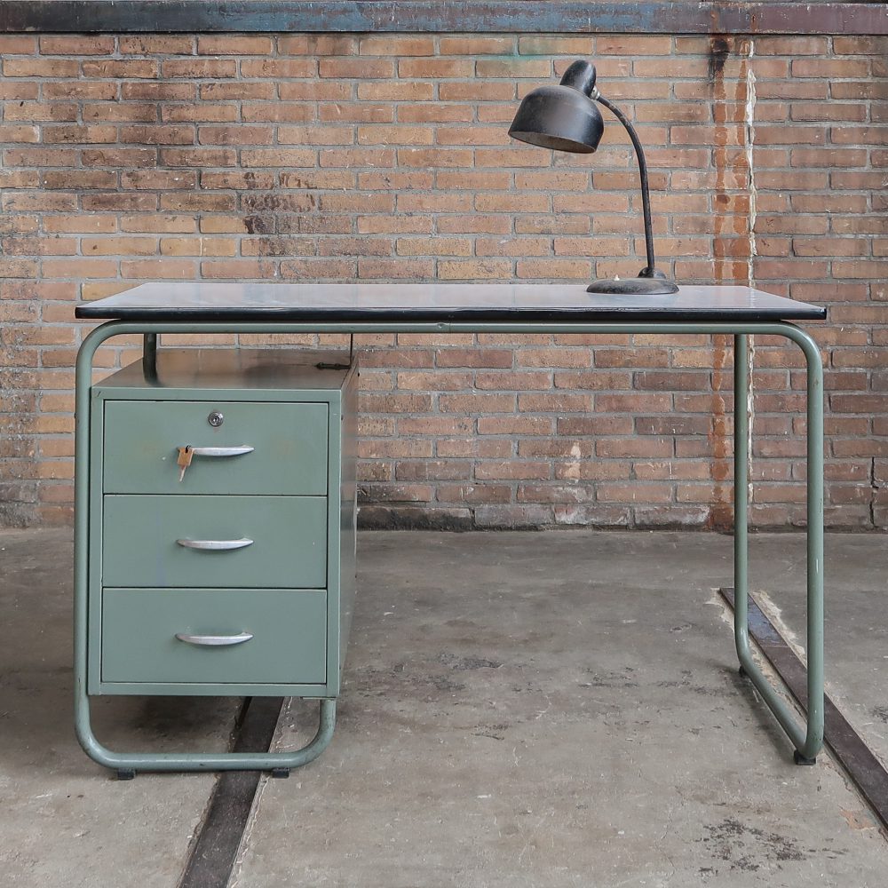Vintage metalen bureau