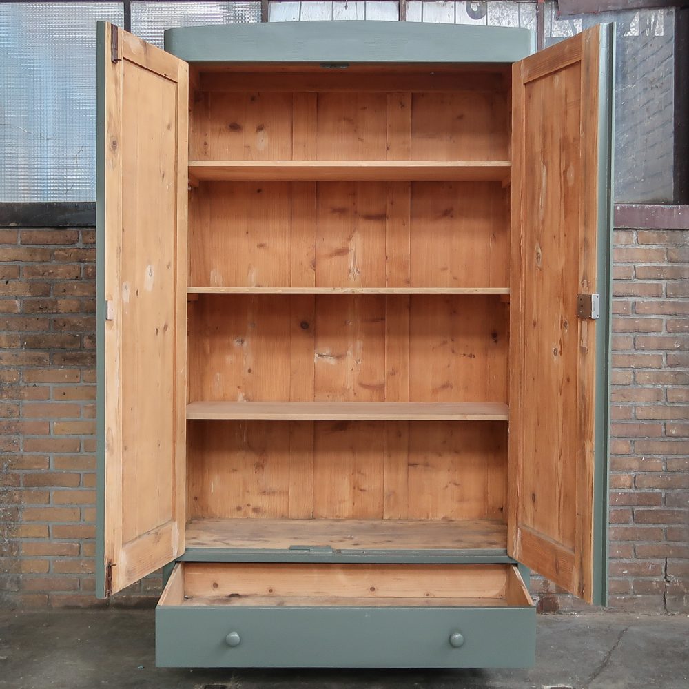 Grijsgroene linnenkast - Afbeelding 3