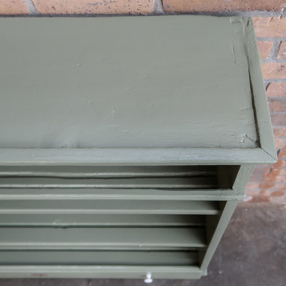 Brocante wandkastje met la - Afbeelding 5