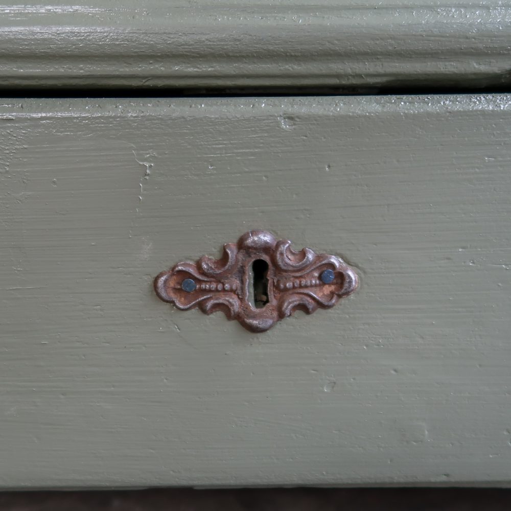 Brocante wandkastje met la - Afbeelding 9
