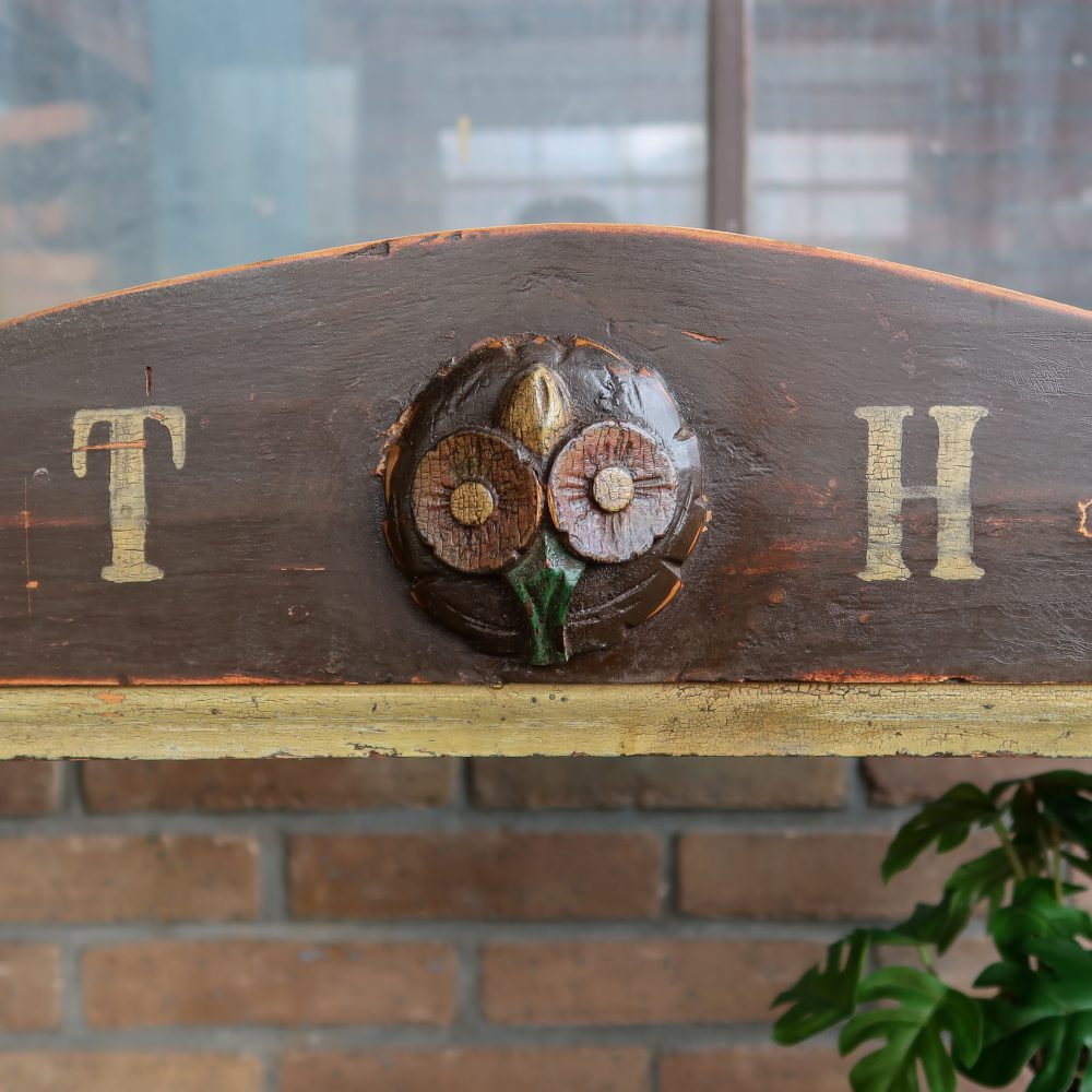 Brocante wandkastje met deurtjes - Afbeelding 5