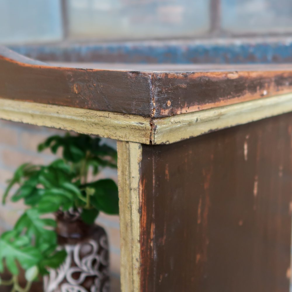 Brocante wandkastje met deurtjes - Afbeelding 6