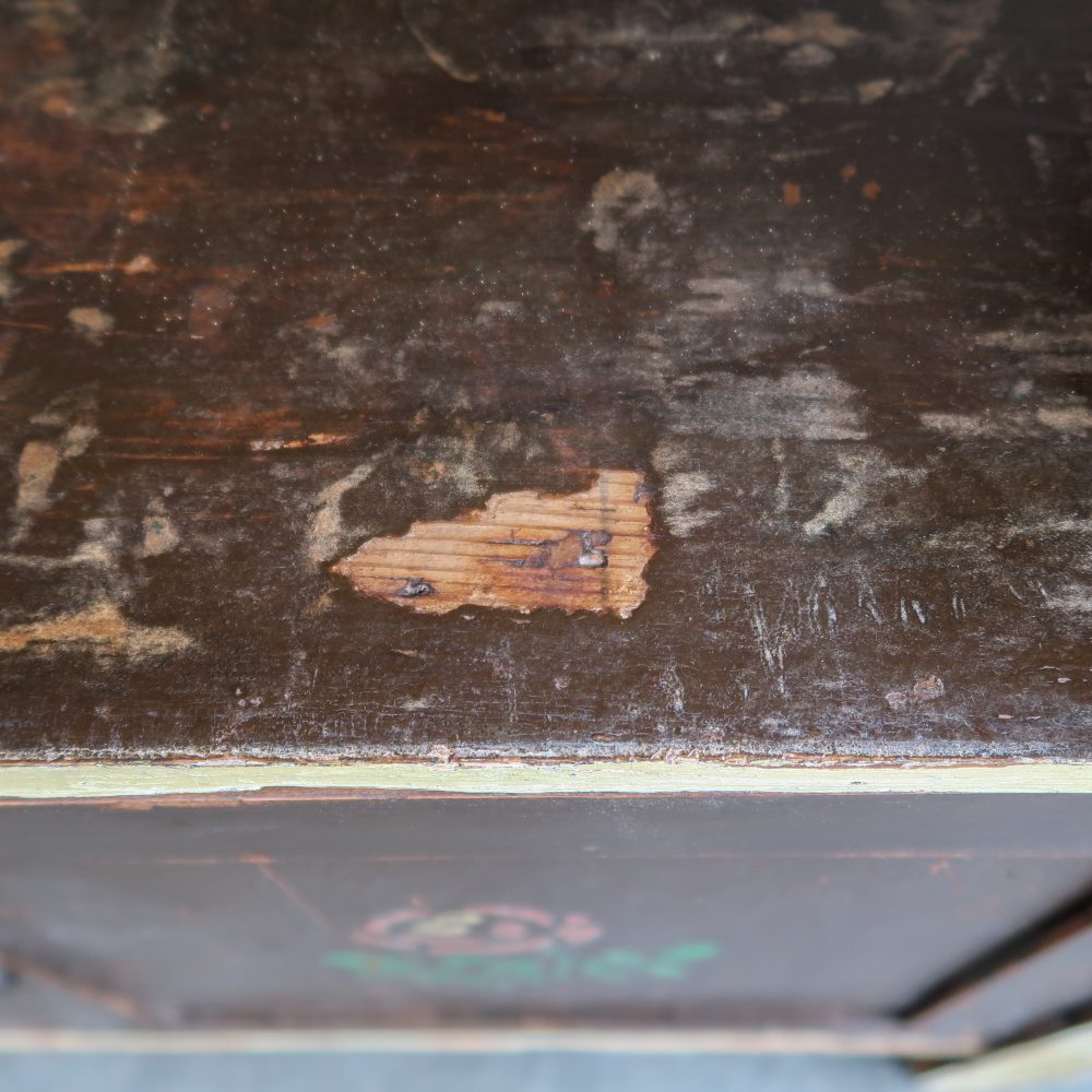 Brocante wandkastje met deurtjes - Afbeelding 8