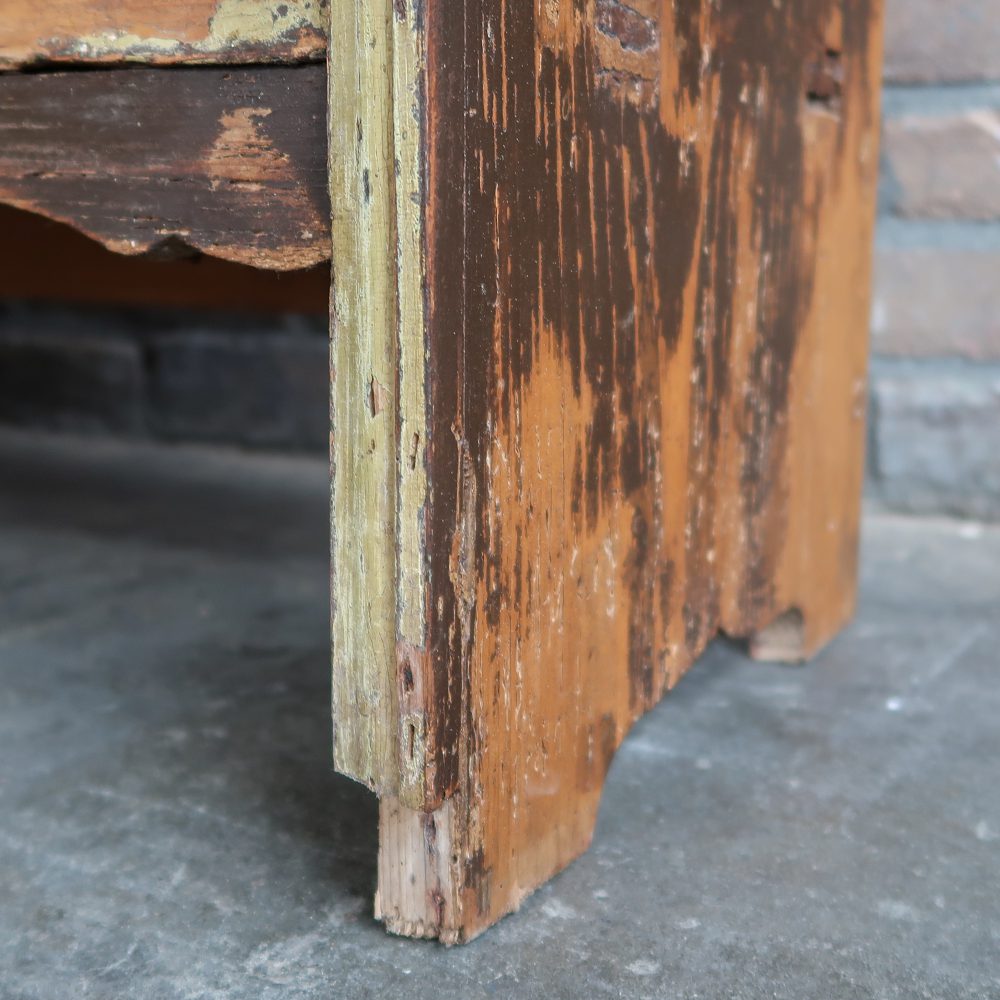 Brocante wandkastje met deurtjes - Afbeelding 9