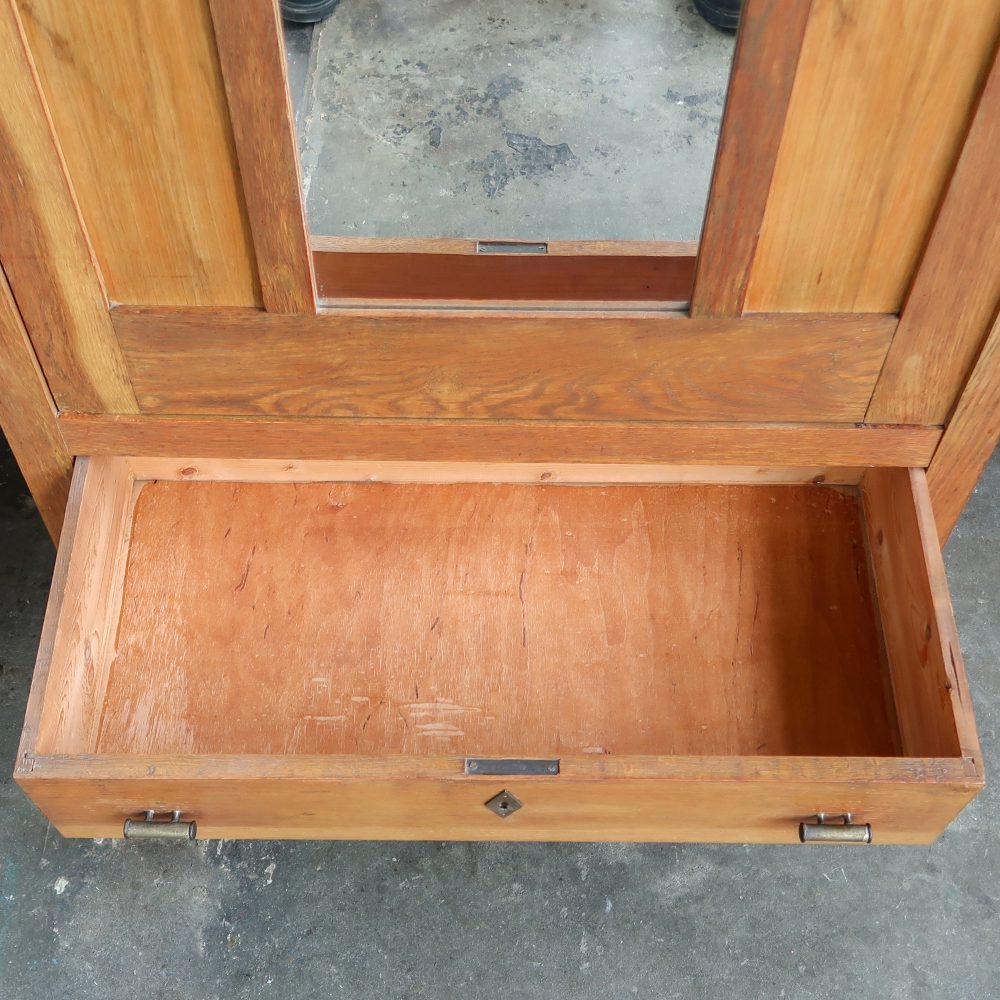 Vintage eendeurskast met spiegel - Afbeelding 4