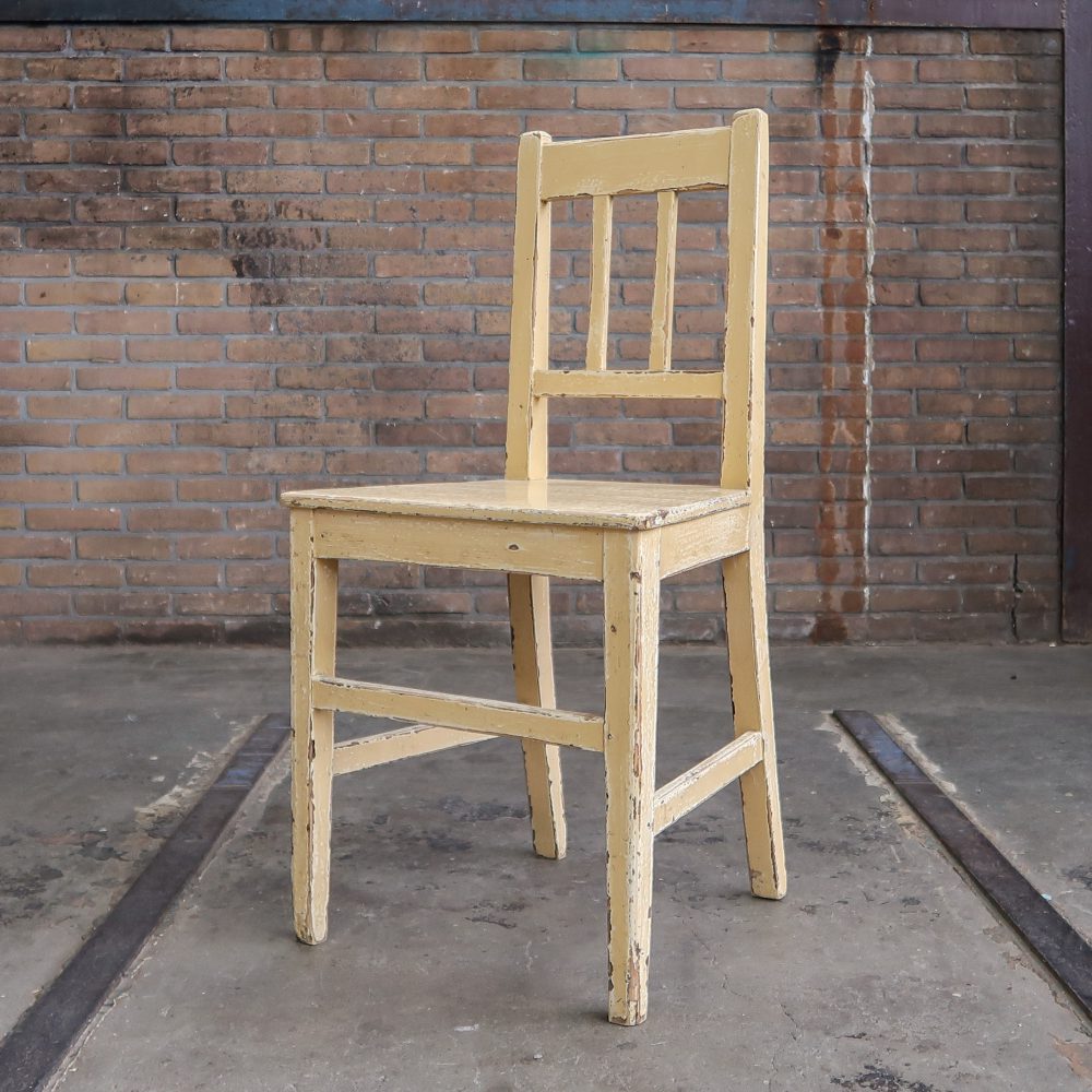 Brocante houten stoel