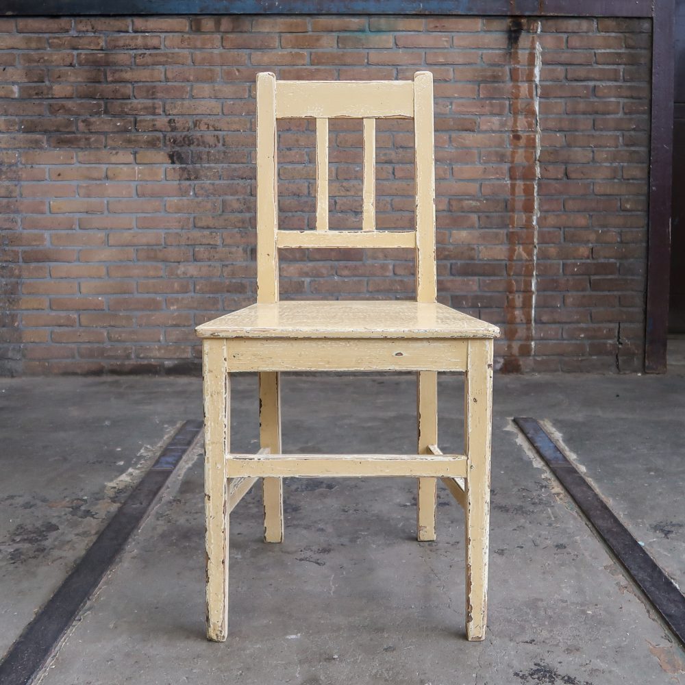Brocante houten stoel - Afbeelding 2