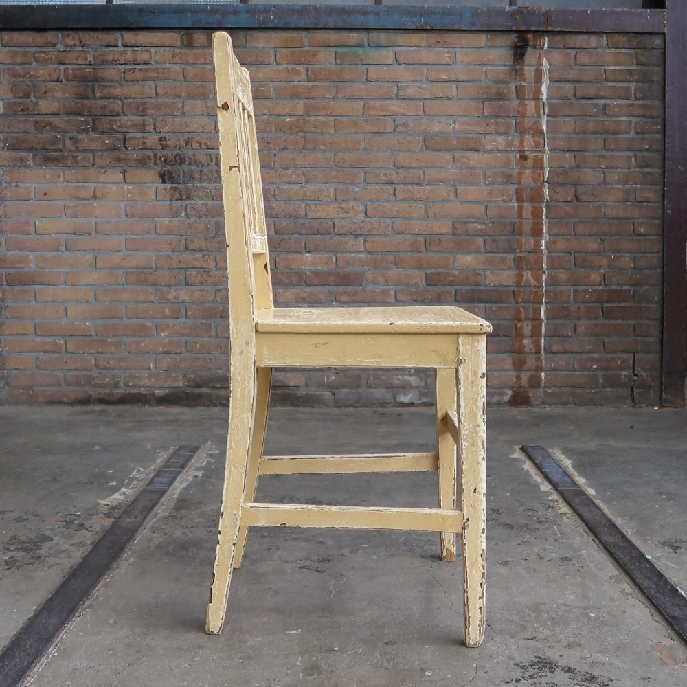 Brocante houten stoel - Afbeelding 4
