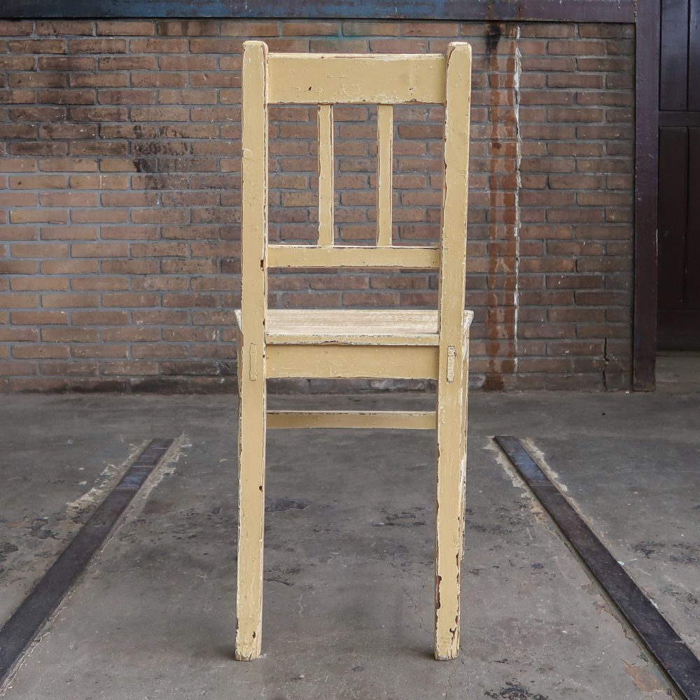 Brocante houten stoel - Afbeelding 4
