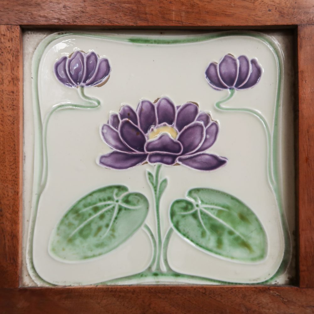 Brocante spiegel met tegeltjes - Afbeelding 4