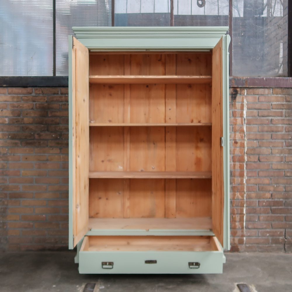 Mintgroene linnenkast - Afbeelding 3