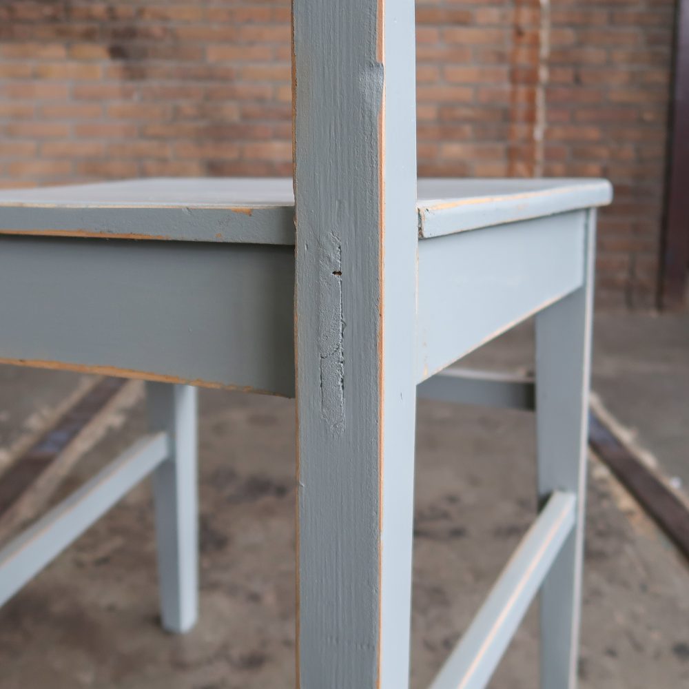 Brocante houten stoel - Afbeelding 6