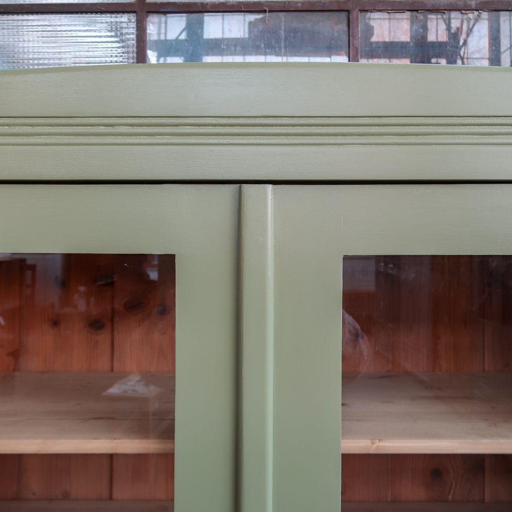 Groene vitrinekast - Afbeelding 3